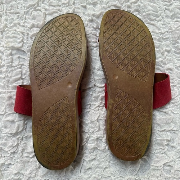 Donald J. Pliner Farris Wedge Sandal in Tomato Red Size 11 - Picture 9 of 12